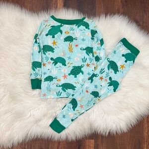 Little Sleepies Sea Turtle Friends 2 Piece Pajamas Size 18-24 Months